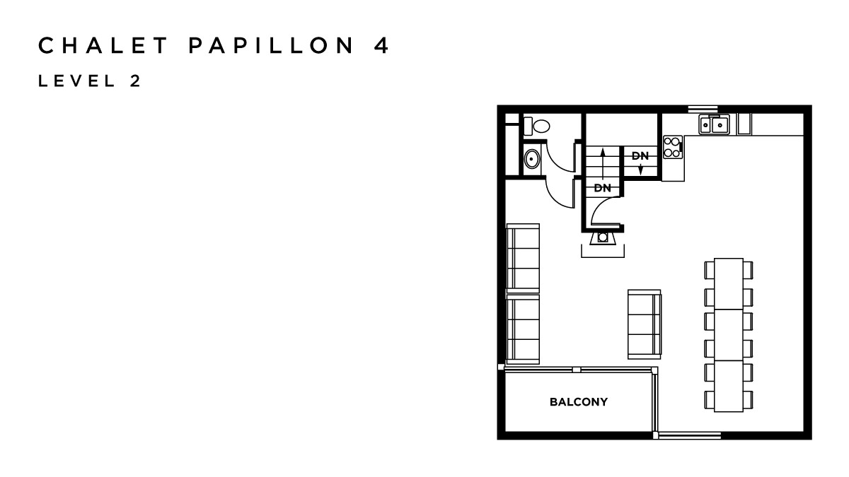 Chalet Papillon 4 La Rosiere Floor Plan 2